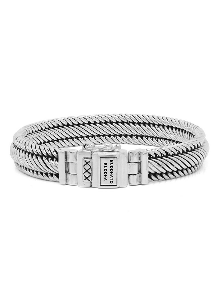 Buddha to Buddha Dames Edwin XS schakelarmband van zilver in de kleur Zilver