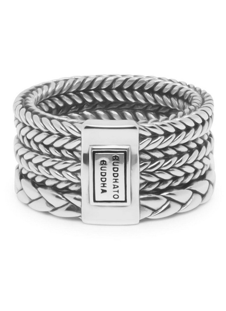 Buddha to Buddha Heren Triple Mini ring van zilver in de kleur Zilver