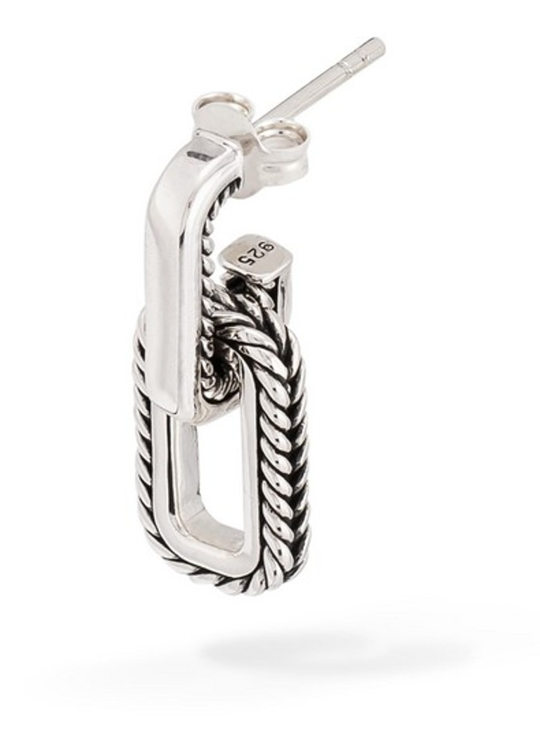 Buddha to Buddha Dames Barbara Link oorstekers van zilver in de kleur Zilver