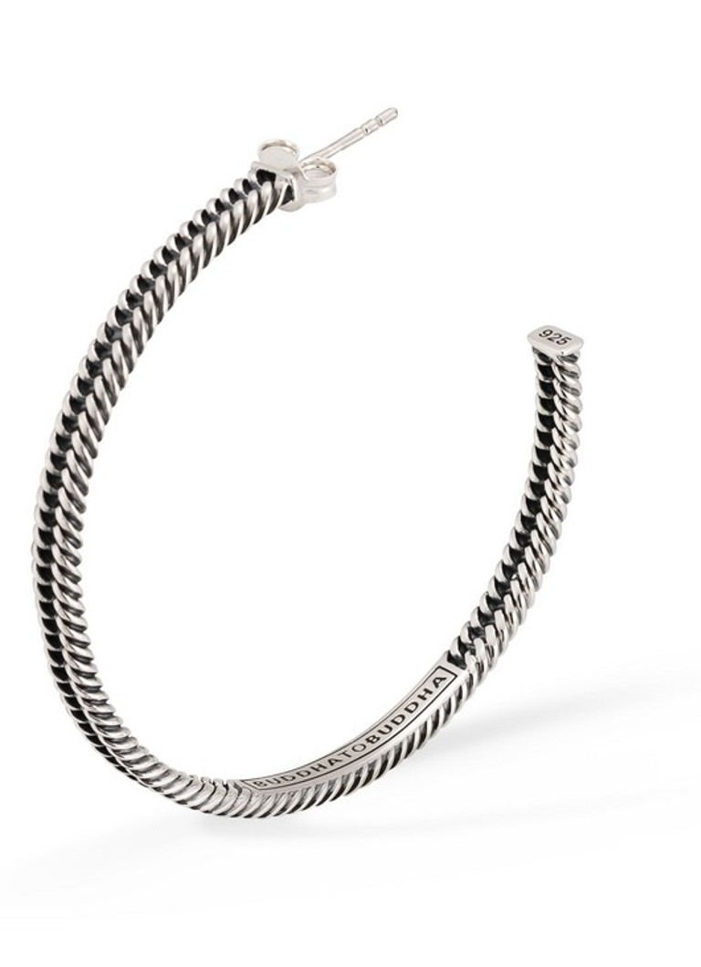 Buddha to Buddha Dames Chain oorringen van zilver in de kleur Zilver