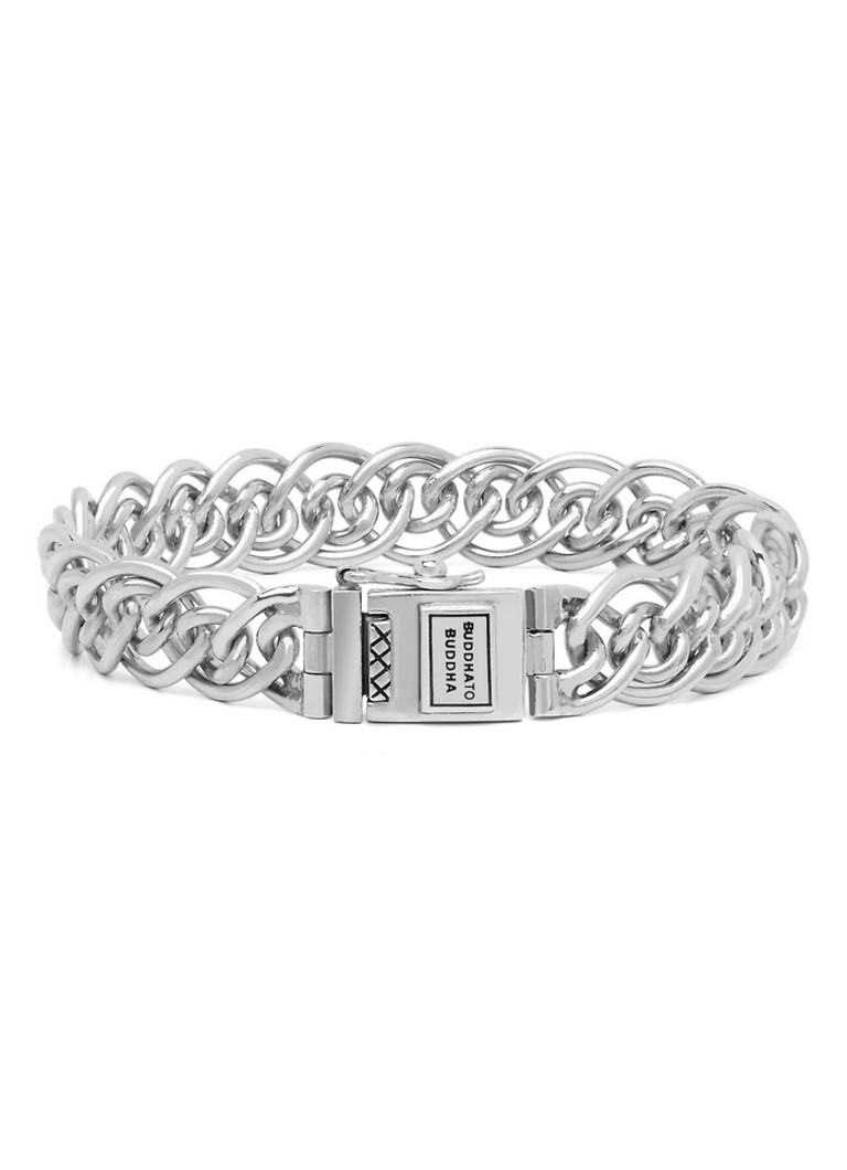 Buddha to Buddha Dames Nathalie Mini schakelarmband van zilver in de kleur Zilver