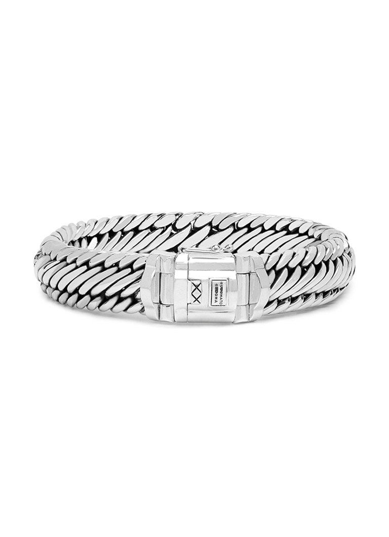 Buddha to Buddha Dames Edwin/Ben Small schakelarmband van zilver in de kleur Zilver