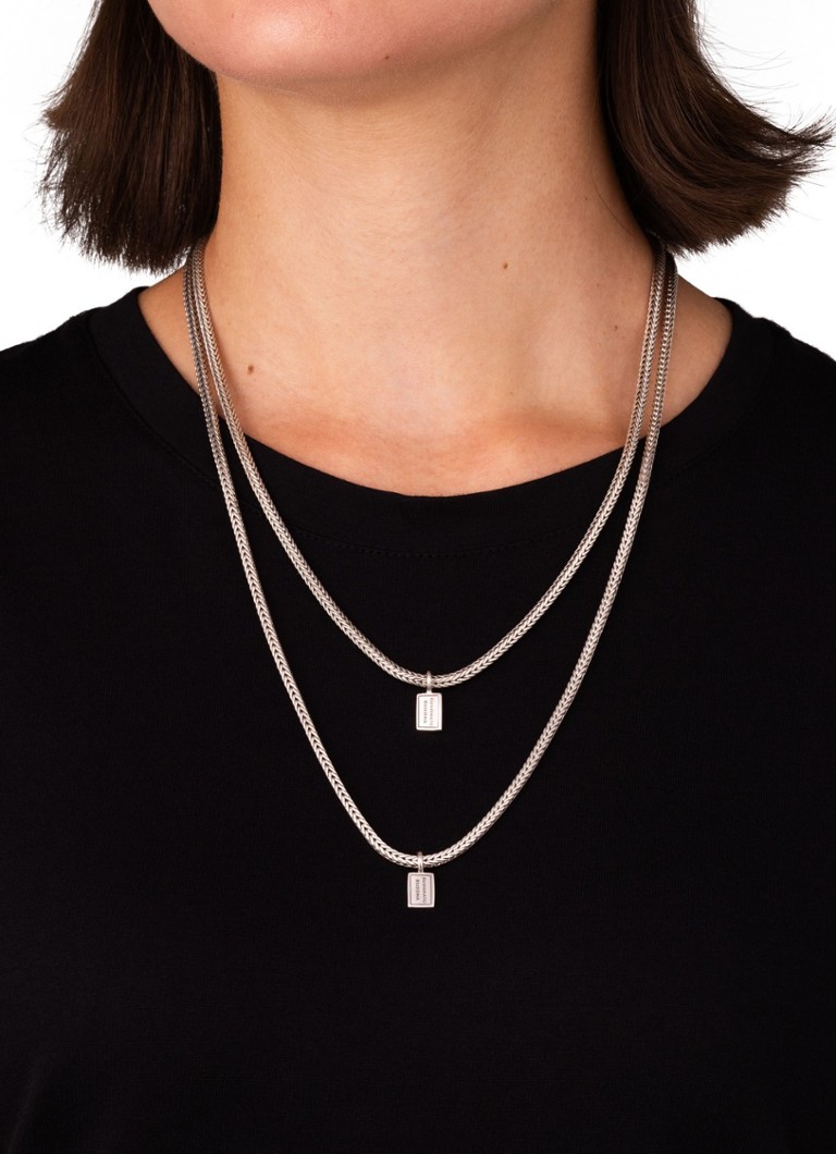 Buddha to Buddha Dames Ellen Mini schakelketting van zilver in de kleur Zilver