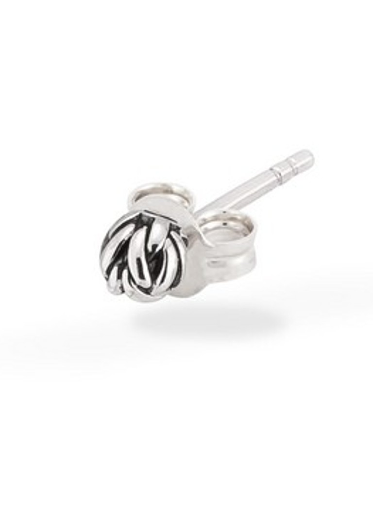 Buddha to Buddha Dames Katja enkel oorknopje van zilver in de kleur Zilver