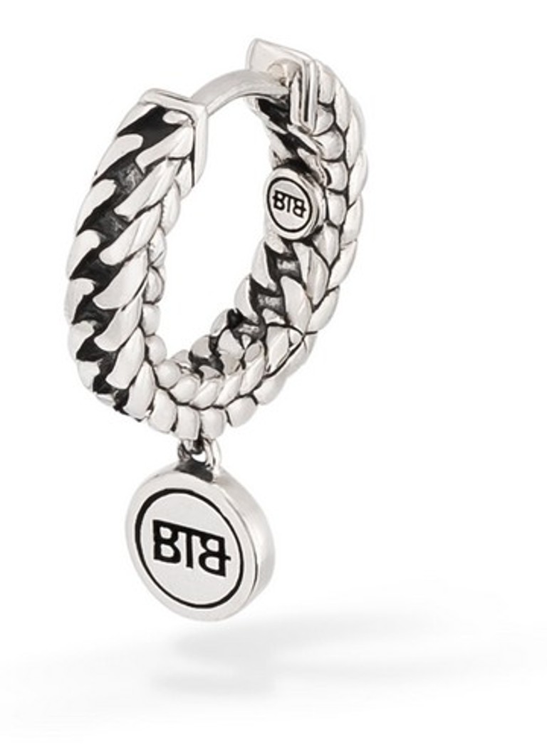 Buddha to Buddha Dames Esther enkele oorring van zilver in de kleur Zilver
