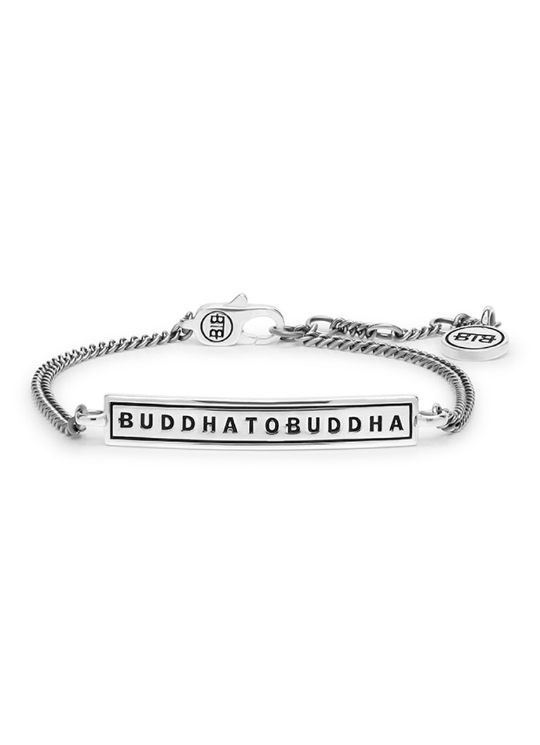 Buddha to Buddha Dames Essential Logo enkelbandje van zilver in de kleur Zilver