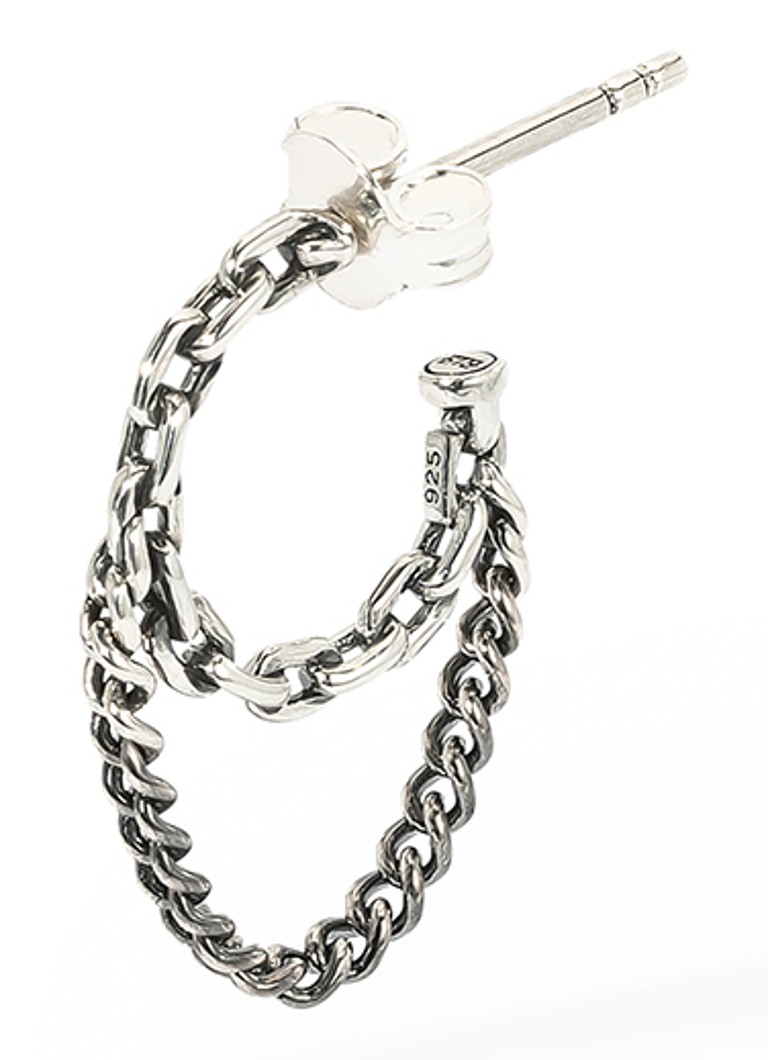 Buddha to Buddha Dames Essential enkele oorsteker van zilver in de kleur Zilver