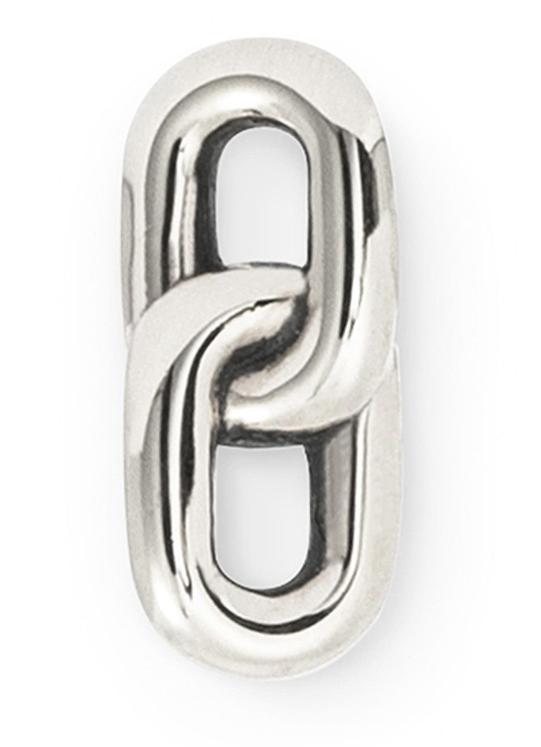 Buddha to Buddha Dames Stacking enkele oorknop van zilver in de kleur Zilver
