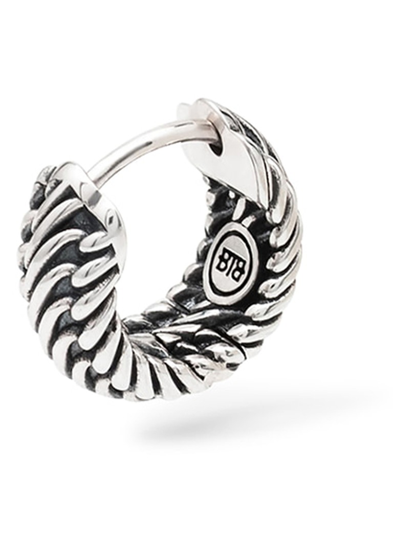 Buddha to Buddha Dames Edwin enkele oorring van zilver in de kleur Zilver