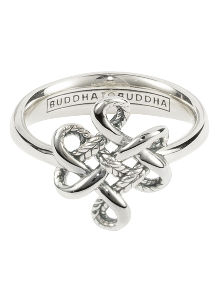 Buddha to Buddha Dames Endless Knot ring van zilver in de kleur Zilver