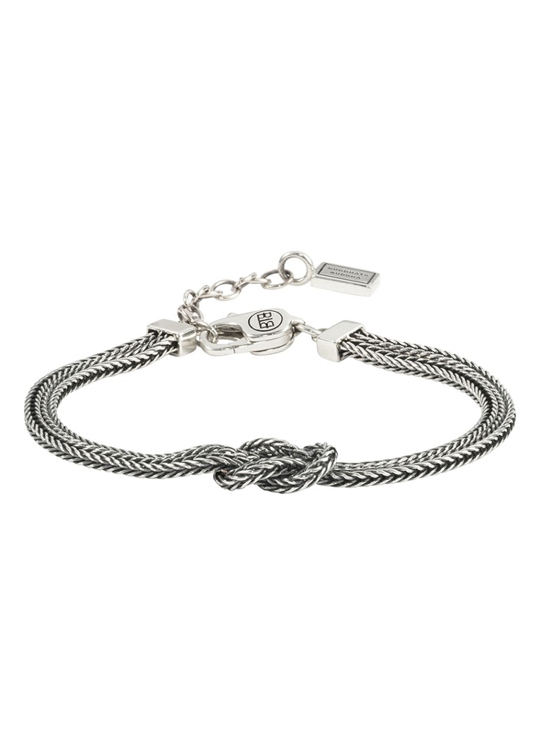 Buddha to Buddha Dames Barbara Mini Knot armband van zilver in de kleur Zilver