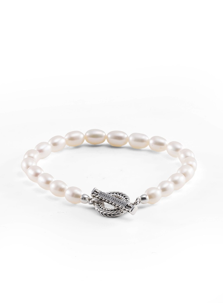 Buddha to Buddha Dames Barbara parelarmband van zilver in de kleur Zilver