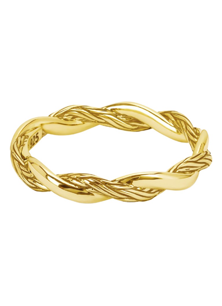 Buddha to Buddha Heren Katja ring Twist verguld in de kleur Goud