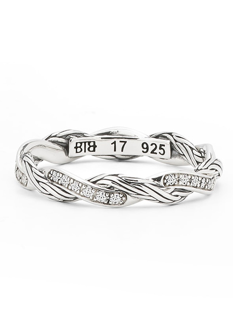 Buddha to Buddha Heren Katja Twist ring van zilver in de kleur Zilver