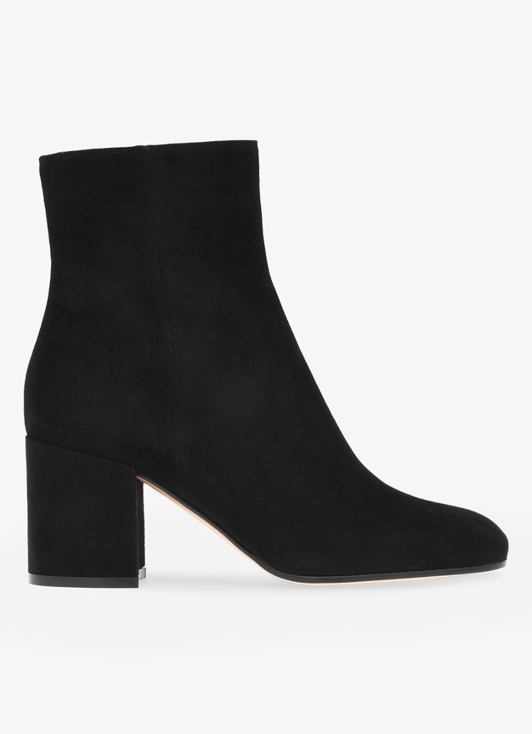Gianvito Rossi Dames Joelle enkellaarsje van suède in de kleur Zwart