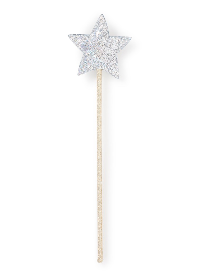 Mimi & Lula Sparkle toverstaf in de kleur Zilver, maat: 6 STUKS