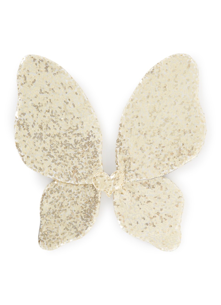 Mimi & Lula Sparkle verkleedvleugels in de kleur Goud, maat: 4 STUKS
