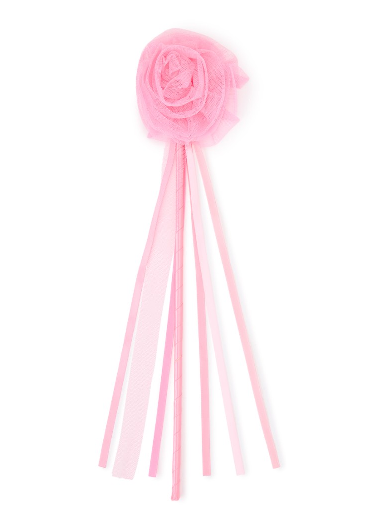 Mimi & Lula Ruffle Flower toverstaf in de kleur Roze, maat: 1MAAT