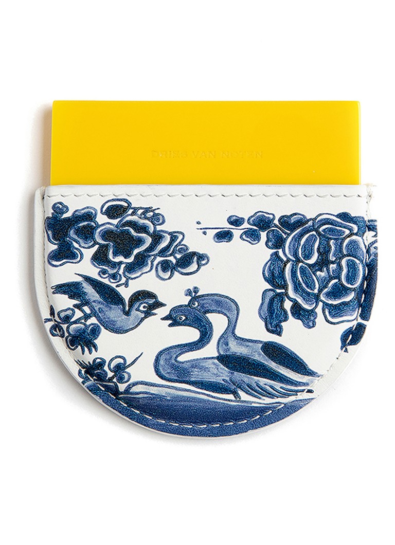 Dries Van Noten Mirror Yellow - zakspiegel met kalfsleren etui Yellow 1 maat Beauty tools - Deal