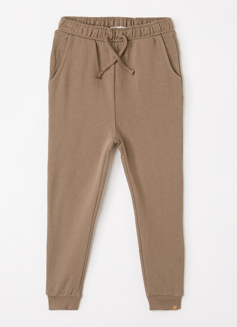 Lil 'Atelier Jongens NMMJobo Lio tapered fit joggingbroek met trekkoord in de kleur Lichtbruin, maat: 104
