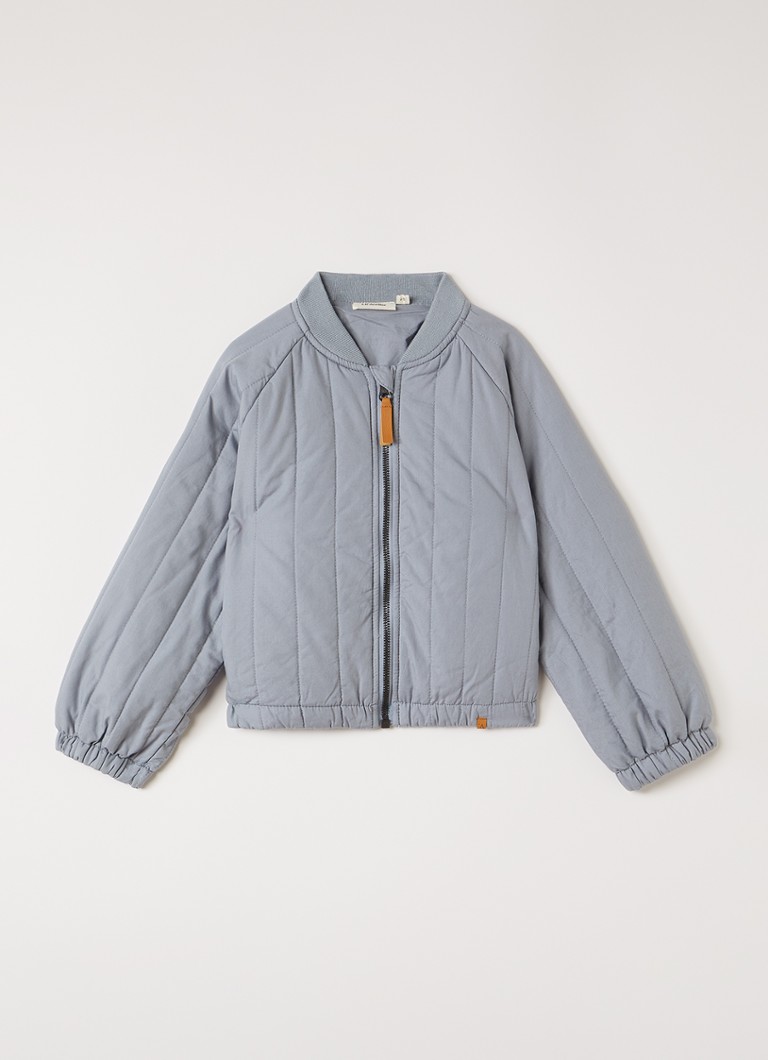 Lil 'Atelier Jongens NMMLio bomberjack in de kleur Blauwgrijs, maat: 110