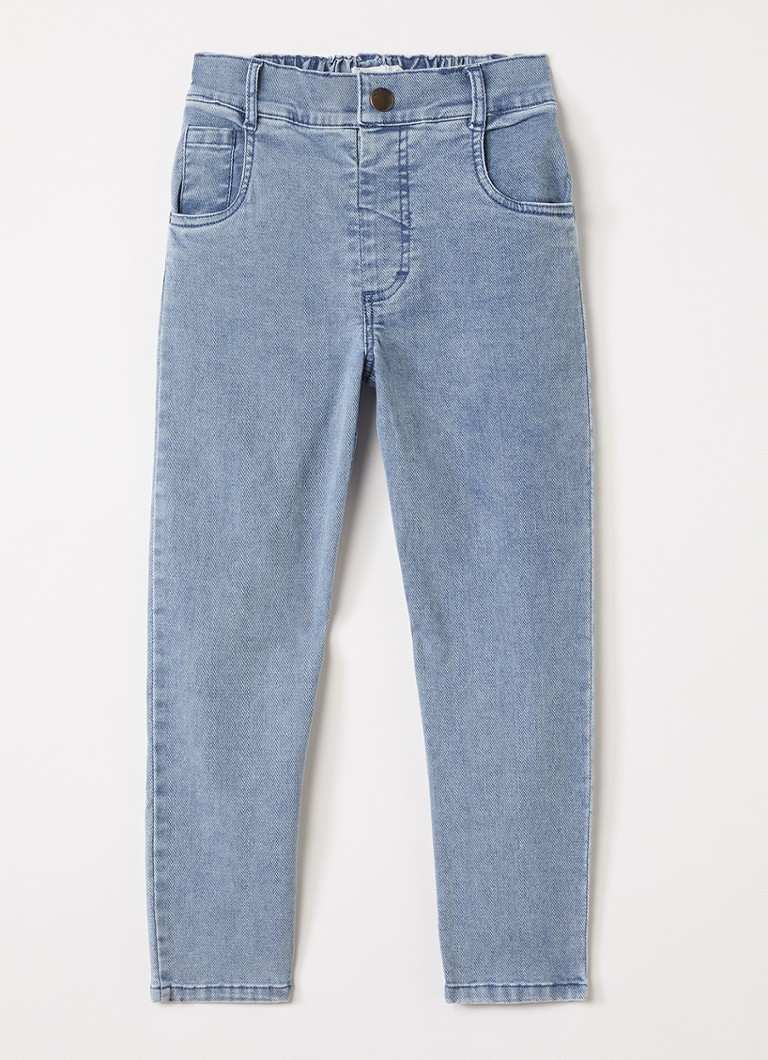 Lil 'Atelier Jongens NMMDeva straight leg jeans met steekzakken in de kleur Blauw, maat: 92