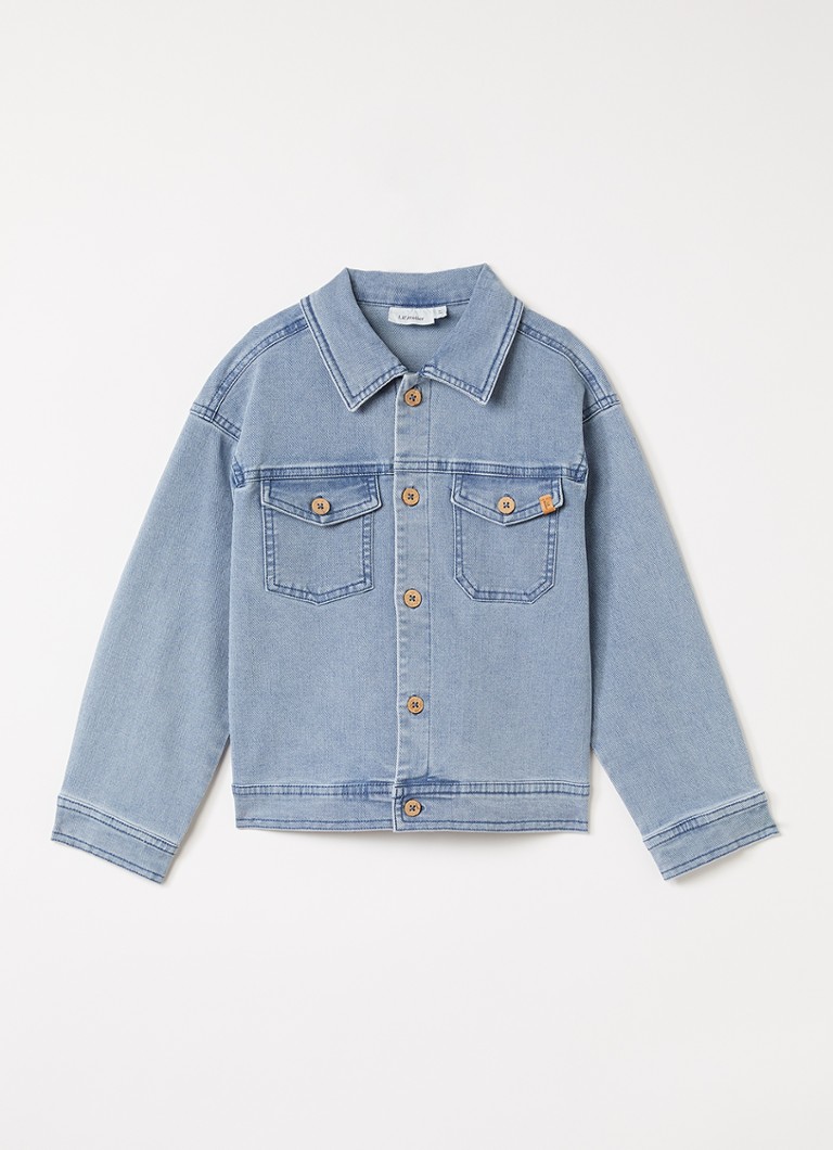 Lil 'Atelier Jongens NMMDeva spijkerjas met borstzakken in de kleur Indigo, maat: 98