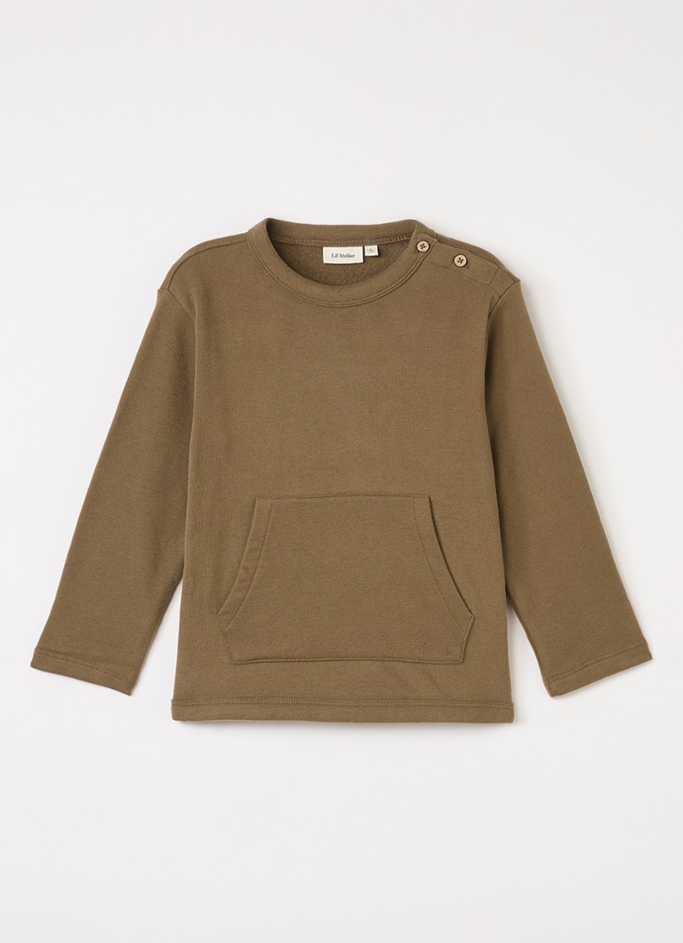 Lil 'Atelier Jongens NMMILondon sweater in de kleur Bruin, maat: 104