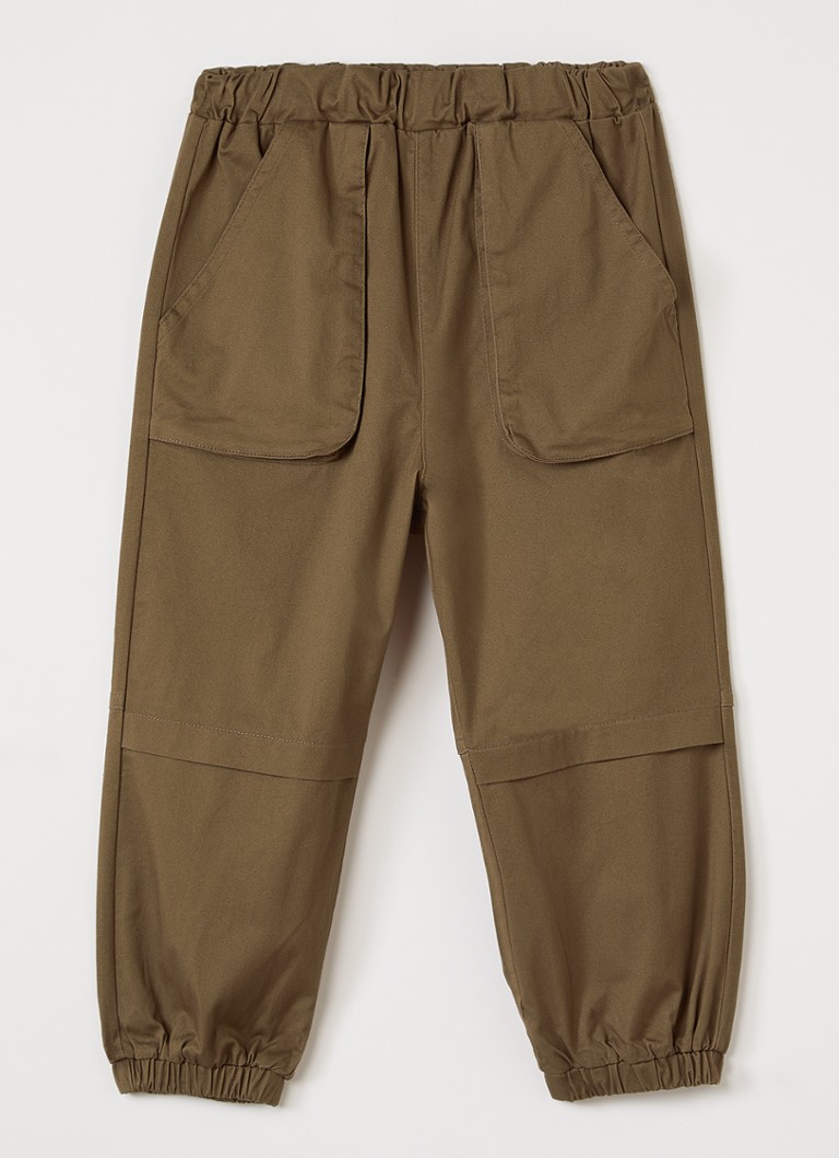 Lil 'Atelier Jongens NMMNage tapered fit chino met steekzakken in de kleur Bruin, maat: 110