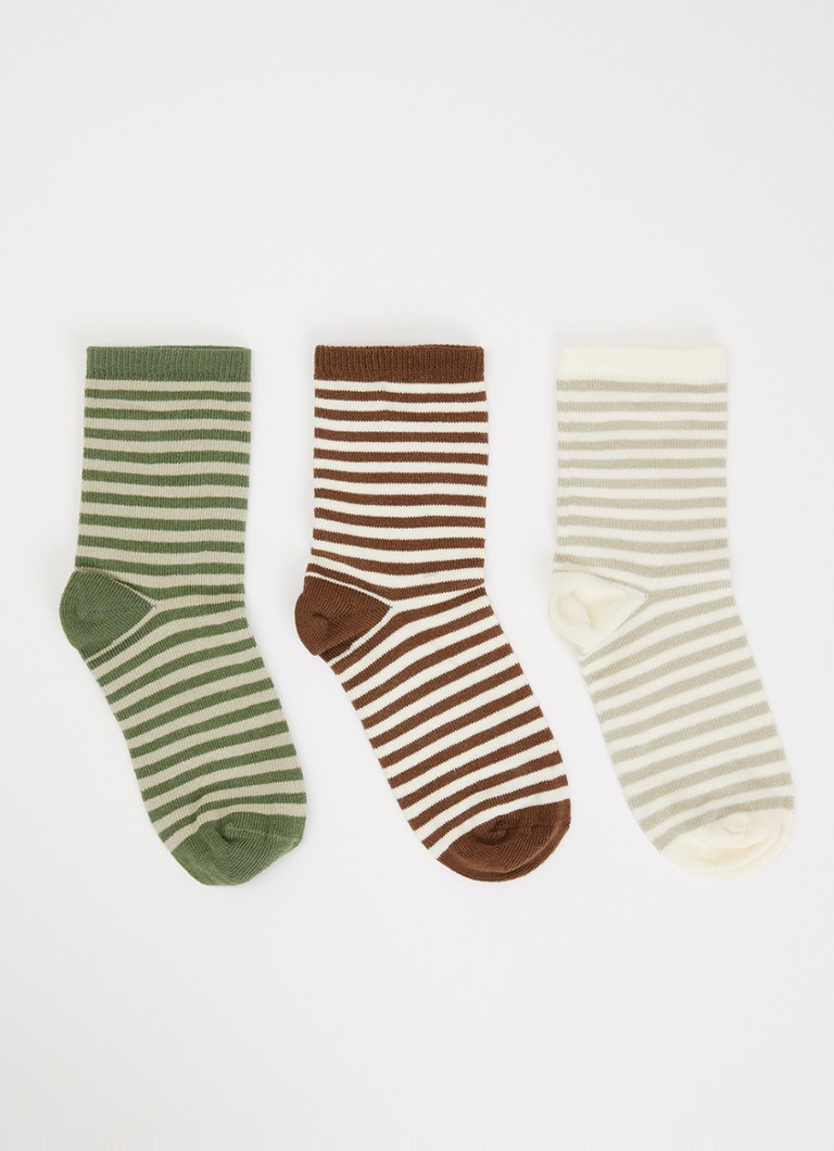 Lil 'Atelier Meisjes NMMRossa sokken met streepprint in de kleur Multicolor, maat: 22/24