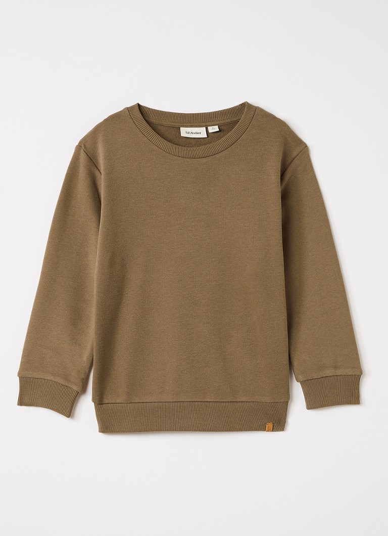 Lil 'Atelier Jongens NMNIlondon sweater in de kleur Donkerbruin, maat: 110