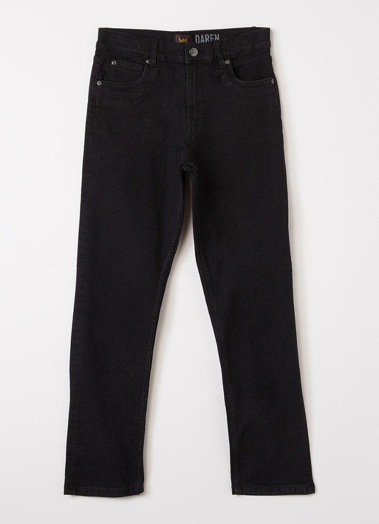 LEE Jongens Darren straight leg jeans met stretch in de kleur Zwart, maat: 12-13Y=152