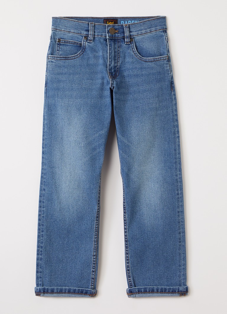 LEE Jongens Darren straight leg jeans met stretch in de kleur Indigo, maat: 7-8Y=122