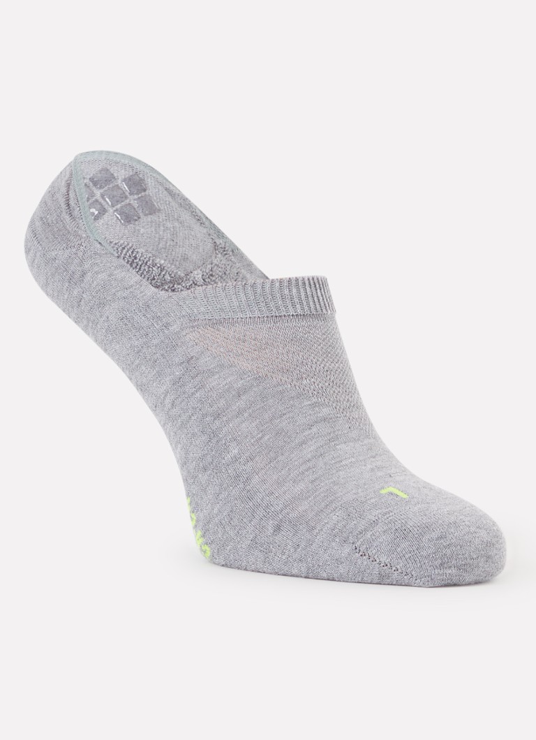 Falke Heren Cool Kick sneakersokken met logo in de kleur Lichtgrijs, maat: 46-48