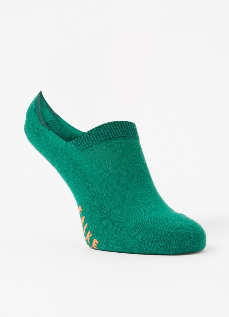 Falke Heren Cool Kick sneakersokken met logo in de kleur Groen, maat: 42-43