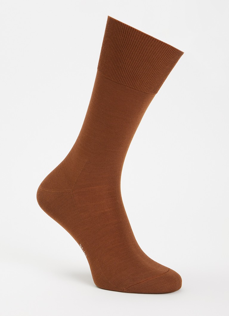 Falke Heren Climawool sokken in scheerwolblend in de kleur Lichtbruin, maat: 41-42