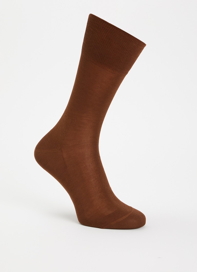 Falke Heren Tiago sokken in de kleur Cognac, maat: 43-44