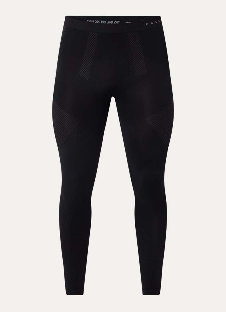 Falke Heren Legging met logo in de kleur Zwart, maat: XXL