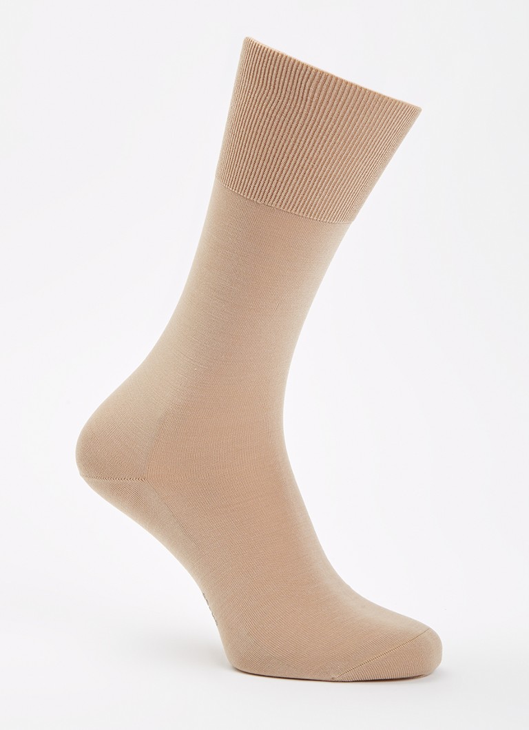 Falke Heren Climawool sokken in wolblend in de kleur Camel, maat: 39-40