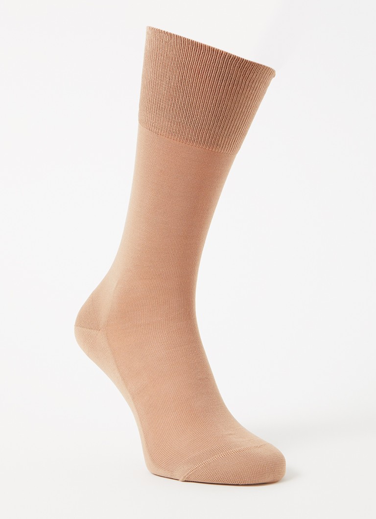 Falke Heren Tiago sokken in katoenblend in de kleur Camel, maat: 45-46