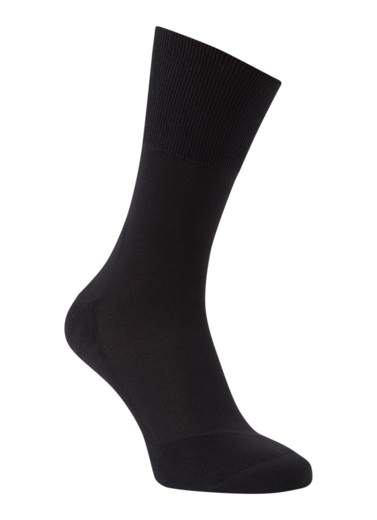 Falke Dames Run sportsokken met logo in de kleur Zwart, maat: 39-41