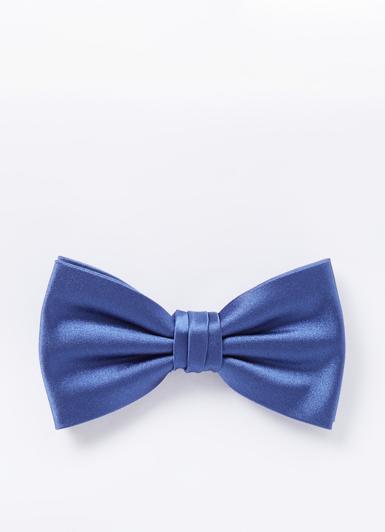 Profuomo Heren Vlinderdas van zijde in de kleur Royalblauw, maat: OS