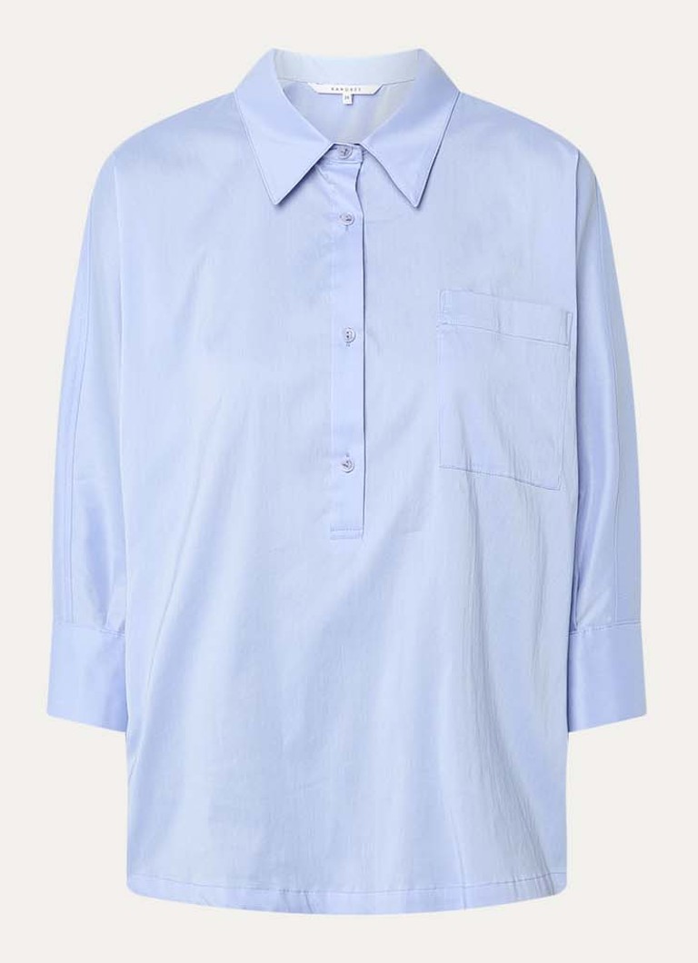 Xandres Dames Hatida tuniek met opgestikte zak in de kleur Blauwgrijs