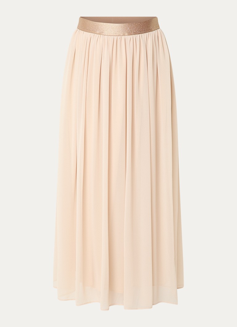 Xandres Dames Roosa maxi A-lijn rok in de kleur Beige