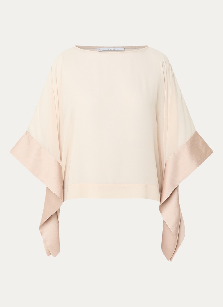 Xandres Dames Henna top met vleermuismouw in de kleur Beige