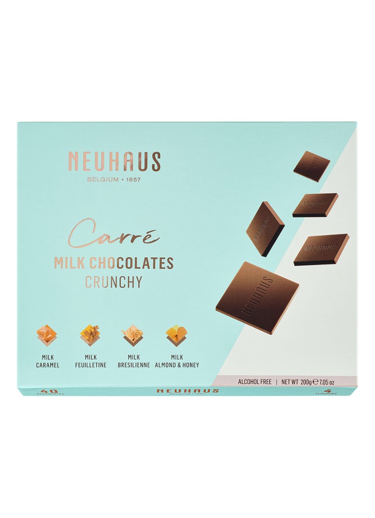 Neuhaus Carré Crunchy box chocoladerepen 40 stuks Multicolor - Deal