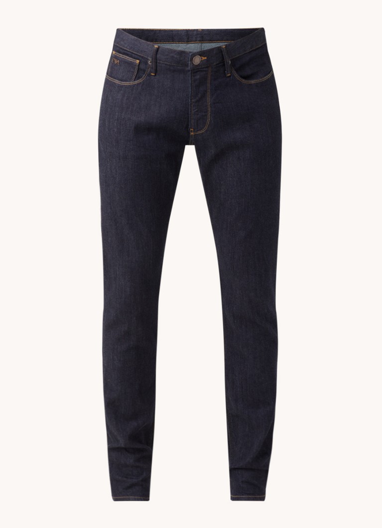 Armani Heren Slim fit jeans met stretch in de kleur Indigo