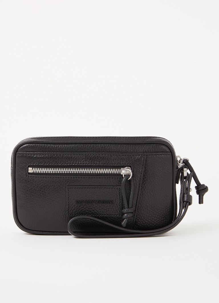 Armani Beauty case van leer Zwart - Deal