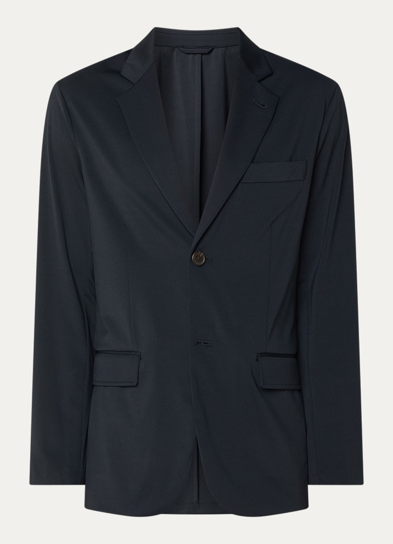 Armani Heren Regular fit colbert met klepzakken in de kleur Donkerblauw