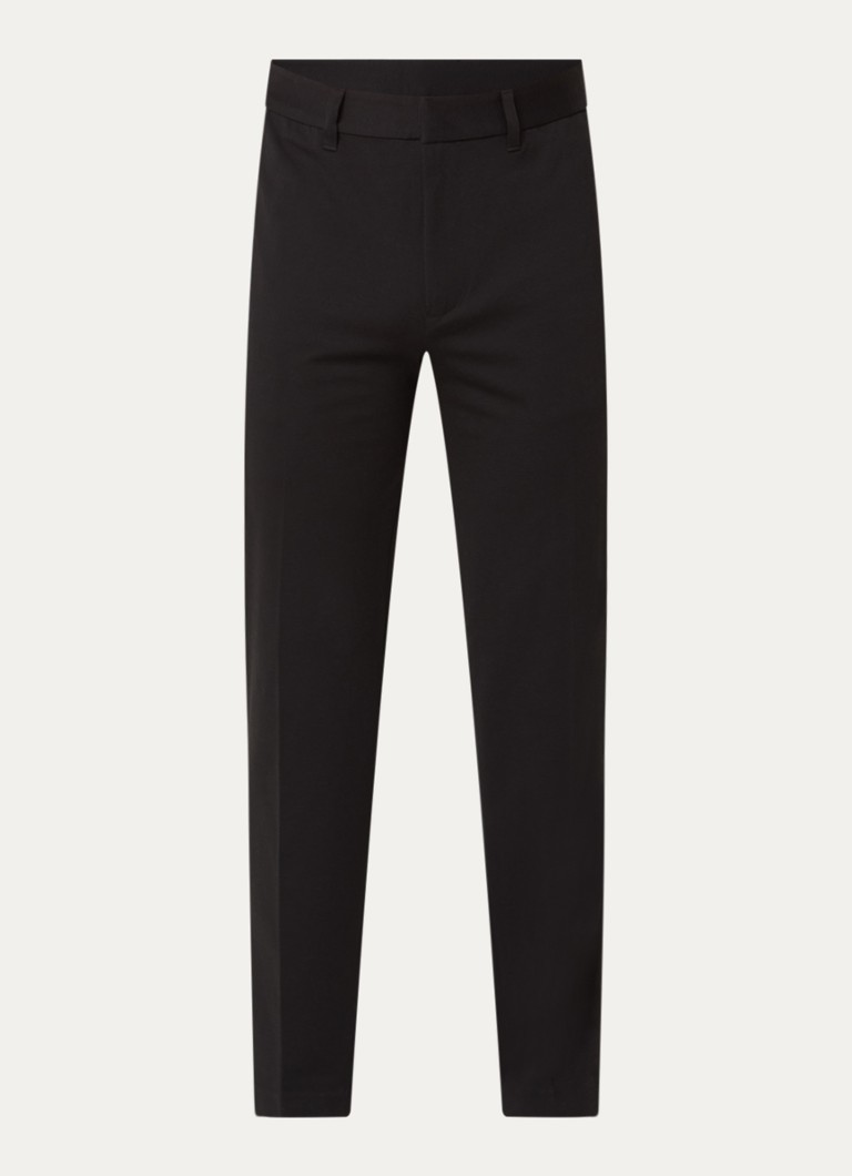 Armani Heren Straight fit pantalon met steekzakken in de kleur Zwart